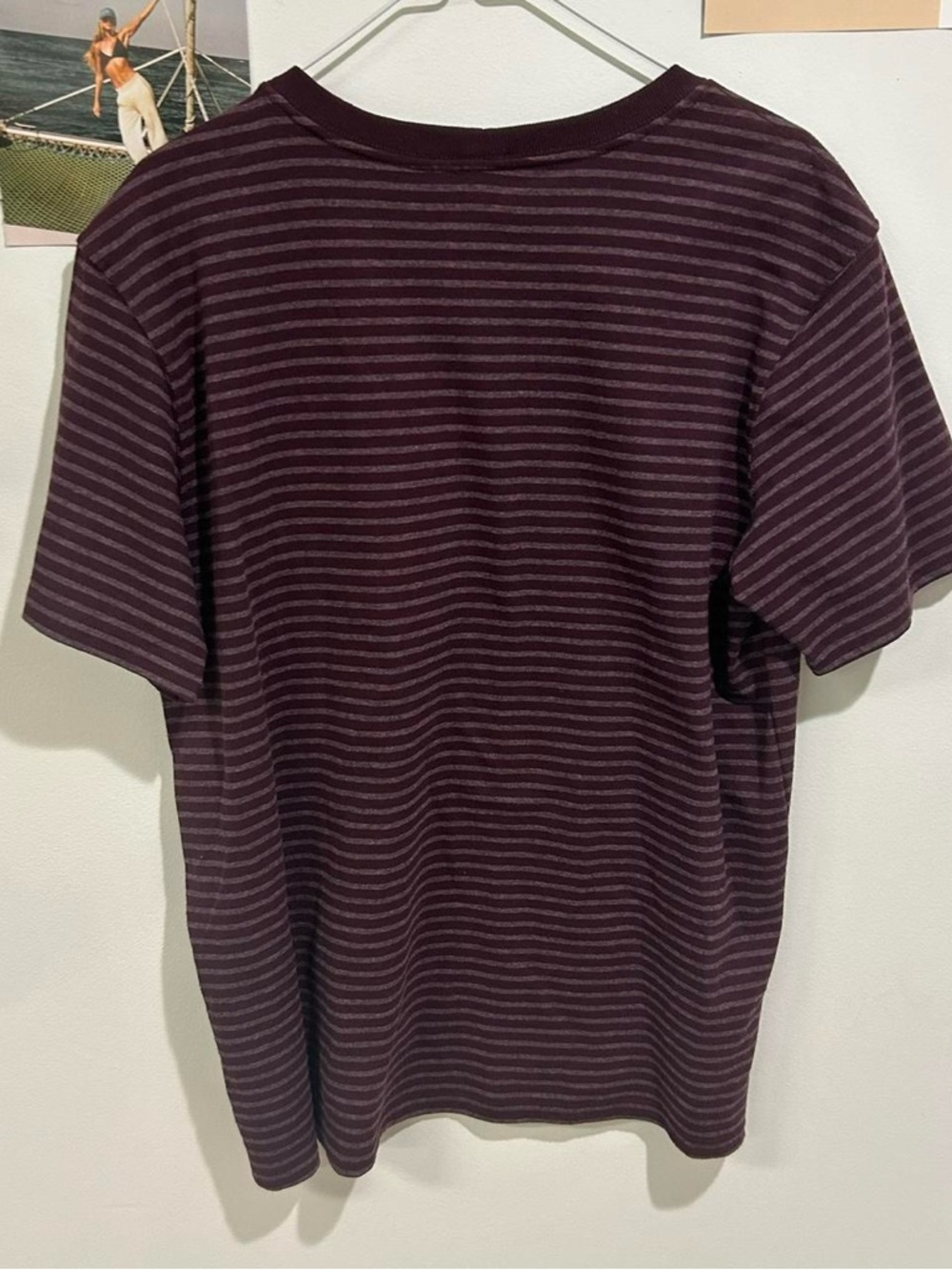 Carhartt Striped Pocket Tee - Dark Plum - Picture 2 of 4